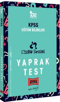2022 KPSS Eğitim Bilimleri Soru Denizi Yaprak Test