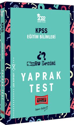 2022 KPSS Eğitim Bilimleri Soru Denizi Yaprak Test