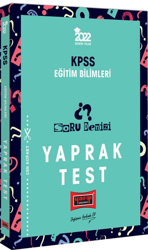 2022 KPSS Eğitim Bilimleri Soru Denizi Yaprak Test