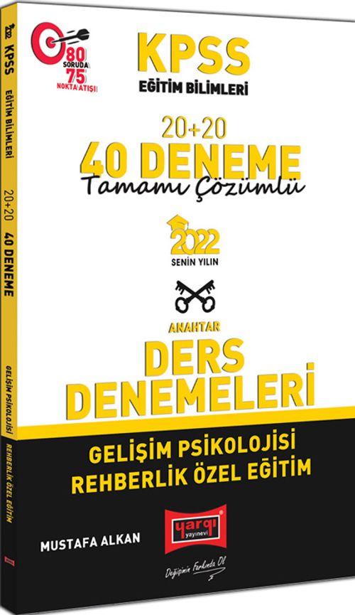 2022 KPSS Eğitim Bilimleri Gelişim Psikolojisi Rehberlik Özel Eğitim Tamamı Çözümlü 20+20 40 Deneme