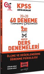 2022 KPSS Eğitim Bilimleri Ölçme ve Değerlendirme Öğrenme Psikolojisi Tamamı Çözümlü 20+20 40 Deneme