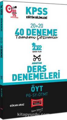 2022 KPSS Eğitim Bilimleri ÖYT PG SY ÖTMT Tamamı Çözümlü 20+20 40 Deneme - Gökhan Araz