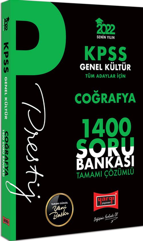 2022 KPSS Genel Kültür Coğrafya Prestij Seri Tamamı Çözümlü 1400 Soru Bankası