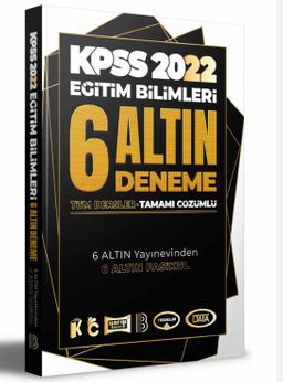2022 KPSS Eğitim Bilimleri Tamamı Çözümlü 6 Altın Deneme 