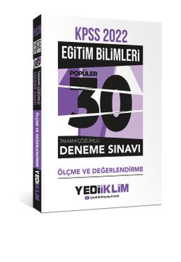 2022 KPSS Eğitim Bilimleri Ölçme ve Değerlendirme Tamamı Çözümlü 30 Popüler Deneme 