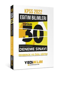 2022 KPSS Eğitim Bilimleri Rehberlik ve Özel Eğitim Tamamı Çözümlü 30 Popüler Deneme