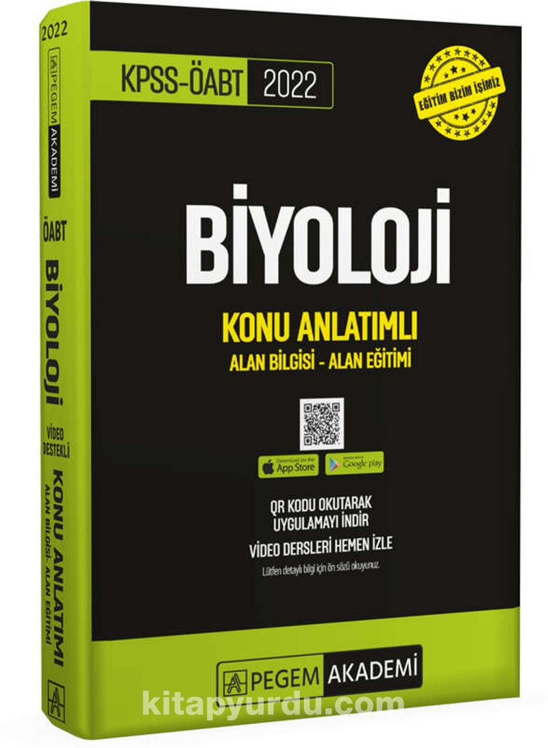 2022 KPSS ÖABT Biyoloji Konu Anlatımlı Ekitap İndir | PDF | ePub | Mobi