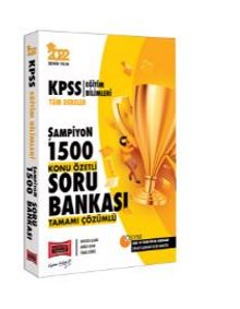 2022 KPSS Eğitim Bilimleri Tüm Dersler Şampiyon 1500 Tamamı Çözümlü Konu Özetli Soru Bankası - Kolektif