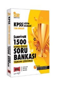 2022 KPSS Eğitim Bilimleri Tüm Dersler Şampiyon 1500 Tamamı Çözümlü Konu Özetli Soru Bankası