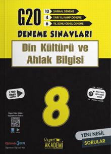 8. Sınıf Din Kültürü ve Ahlak Bilgisi 20'li Deneme Sınavı