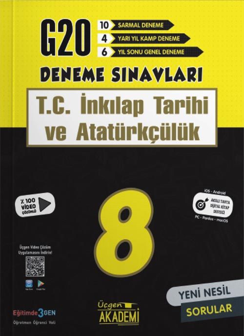 8. Sınıf T. C. İnkılap Tarihi ve Atatürkçülük 20'li Deneme Sınavı