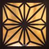 Full Frame Duvar Sanatları - Pleksi Altın Venge Ayna - Yıldız Kare (FF-DS259)