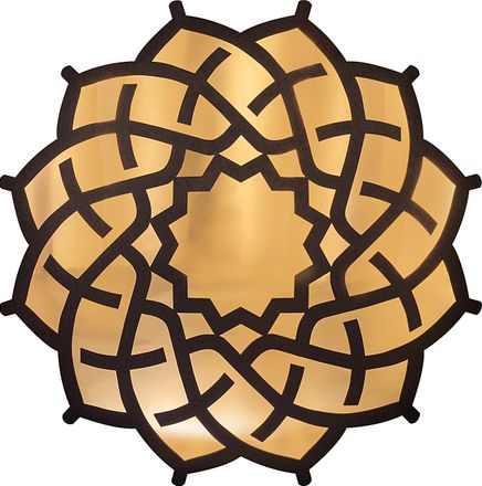 Full Frame Duvar Sanatları - Pleksi Altın Ayna - Tezhip Yıldızı (FF-DS248)