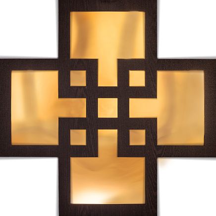 Full Frame Duvar Sanatları - Pleksi Altın Ayna - Kareler Kesişim (FF-DS247)