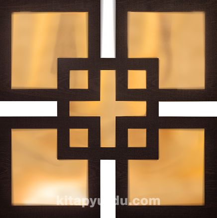 Full Frame Duvar Sanatları - Pleksi Altın Ayna - Dokuz Kare (FF-DS243)