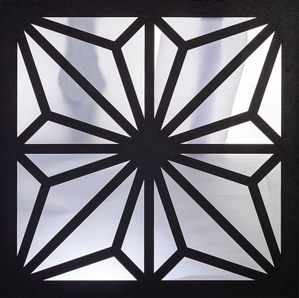 Full Frame Duvar Sanatları - Pleksi Gümüş Ayna - Yıldız (FF-DS273)