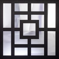 Full Frame Duvar Sanatları - Pleksi Gümüş Ayna - Labirent (FF-DS272)