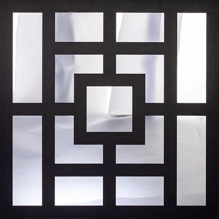 Full Frame Duvar Sanatları - Pleksi Gümüş Ayna - Labirent (FF-DS272)