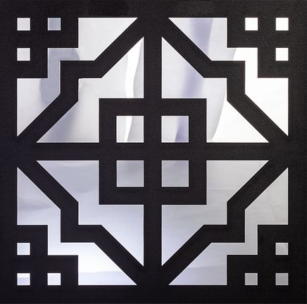 Full Frame Duvar Sanatları - Pleksi Gümüş Ayna - Hedef Kare (FF-DS270)