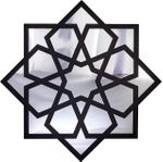 Full Frame Duvar Sanatları - Pleksi Gümüş Ayna - Kilim Deseni (FF-DS269)