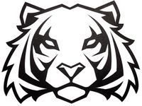 Full Frame Duvar Sanatları - Lazer Kesim Duvar Dekoru - Kaplan Siyah (FF-DS288)