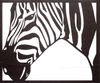 Full Frame Duvar Sanatları - Lazer Kesim Duvar Dekoru - Zebra Venge FF-DS293)