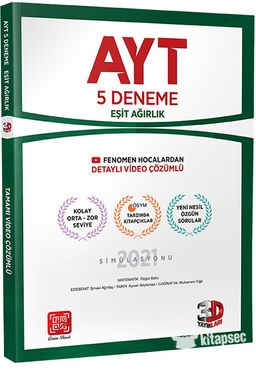 AYT 5 Deneme Eşit Ağırlık