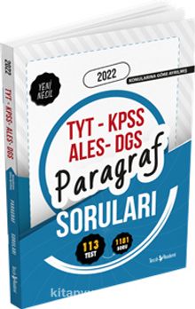 2022 TYT KPSS ALES DGS Paragraf Soruları - Kolektif
