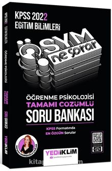2022 KPSS Eğitim Bilimleri ÖSYM Ne Sorar Öğrenme Psikolojisi Tamamı Çözümlü Soru Bankası - Meryem Habeşoğlu Çağlar