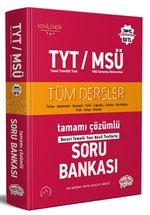 TYT - MSÜ Tüm Dersler Tamamı Çözümlü Soru Bankası