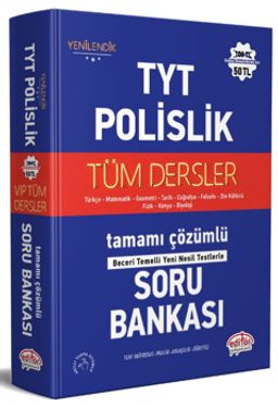 TYT - Polislik Tüm Dersler Tamamı Çözümlü Soru Bankası