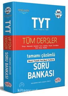 TYT Tüm Dersler Tamamı Çözümlü Soru Bankası - Kolektif