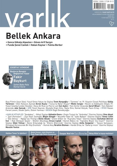 Varlık Edebiyat ve Kültür Dergisi Sayı: 1369 Ekim 2021