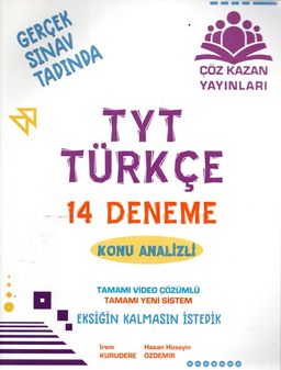 TYT Türkçe 14'lü Deneme Sınavı-Konu Analizli