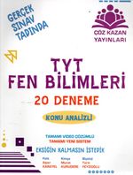 TYT Fen Bilimleri 20 Deneme Sınavı Konu Analizli