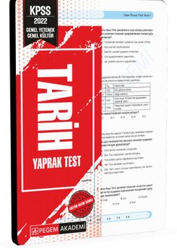 2022 KPSS Genel Yetenek Genel Kültür Tarih Yaprak Test
