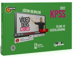 2022 KPSS Eğitim Bilimleri Video Ölçme ve Değerlendirme Video Ders Notu 