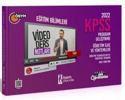 2022 KPSS Eğitim Bilimleri Program Geliştirme - Öğretim İlke ve Yöntemleri Video Ders Notu