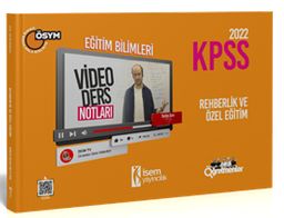 2022 KPSS Eğitim Bilimleri Rehberlik ve Özel Eğitim Video Ders Notları 
