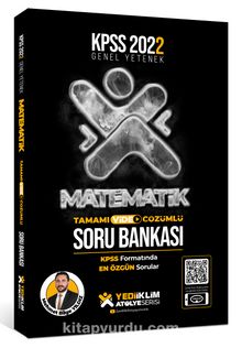 2022 KPSS Genel Yetenek Atölye Serisi Matematik Tamamı Video Çözümlü Soru Bankası - Mehmet Bilge Yıldız