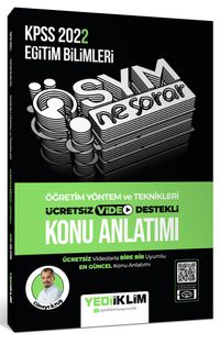 2022 KPSS Eğitim Bilimleri Ösym Ne Sorar Öğretim Yöntem ve Teknikleri Video Destekli Konu Anlatımı