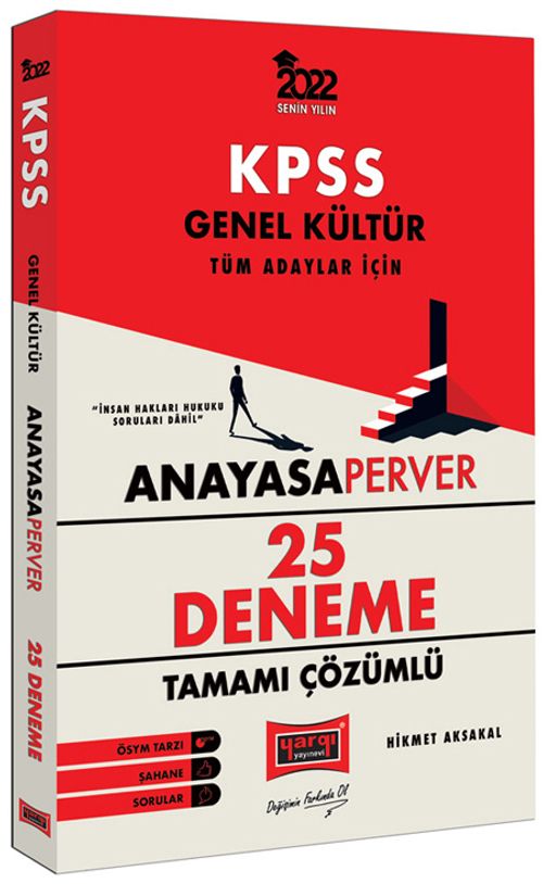 2022 KPSS Genel Kültür AnayasaPerver Tamamı Çözümlü 25 Deneme