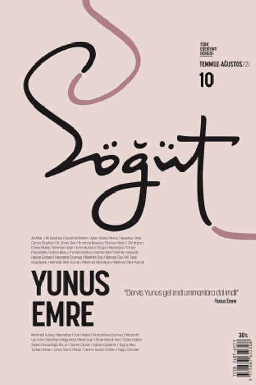 Söğüt - Türk Edebiyatı Dergisi Sayı 10 Temmuz - Ağustos 2021