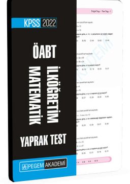 2022 KPSS ÖABT İlköğretim Matematik Yaprak Test