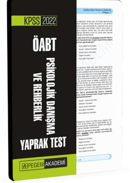 2022 KPSS ÖABT Psikolojik Danışma ve Rehberlik Yaprak Test