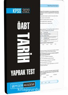 2022 KPSS ÖABT Tarih Yaprak Test - Kolektif