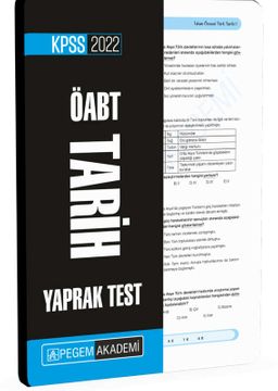 2022 KPSS ÖABT Tarih Yaprak Test