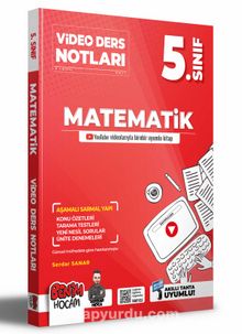 2022 5.Sınıf Matematik Video Ders Notları (Konu Anlatımı) - Serdar Sanar