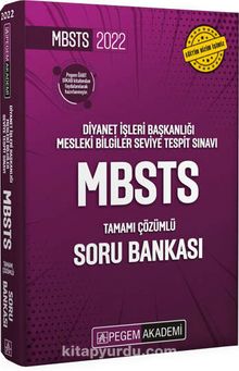 2022 Diyanet İşleri Başkanlığı Mesleki Bilgiler Seviye Tespit Sınavı MBSTS Tamamı Çözümlü Soru Bankası - Kolektif