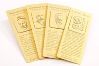 Kıskaçlı Pirinç Kitap Ayraçları Seti (4 Adet) 